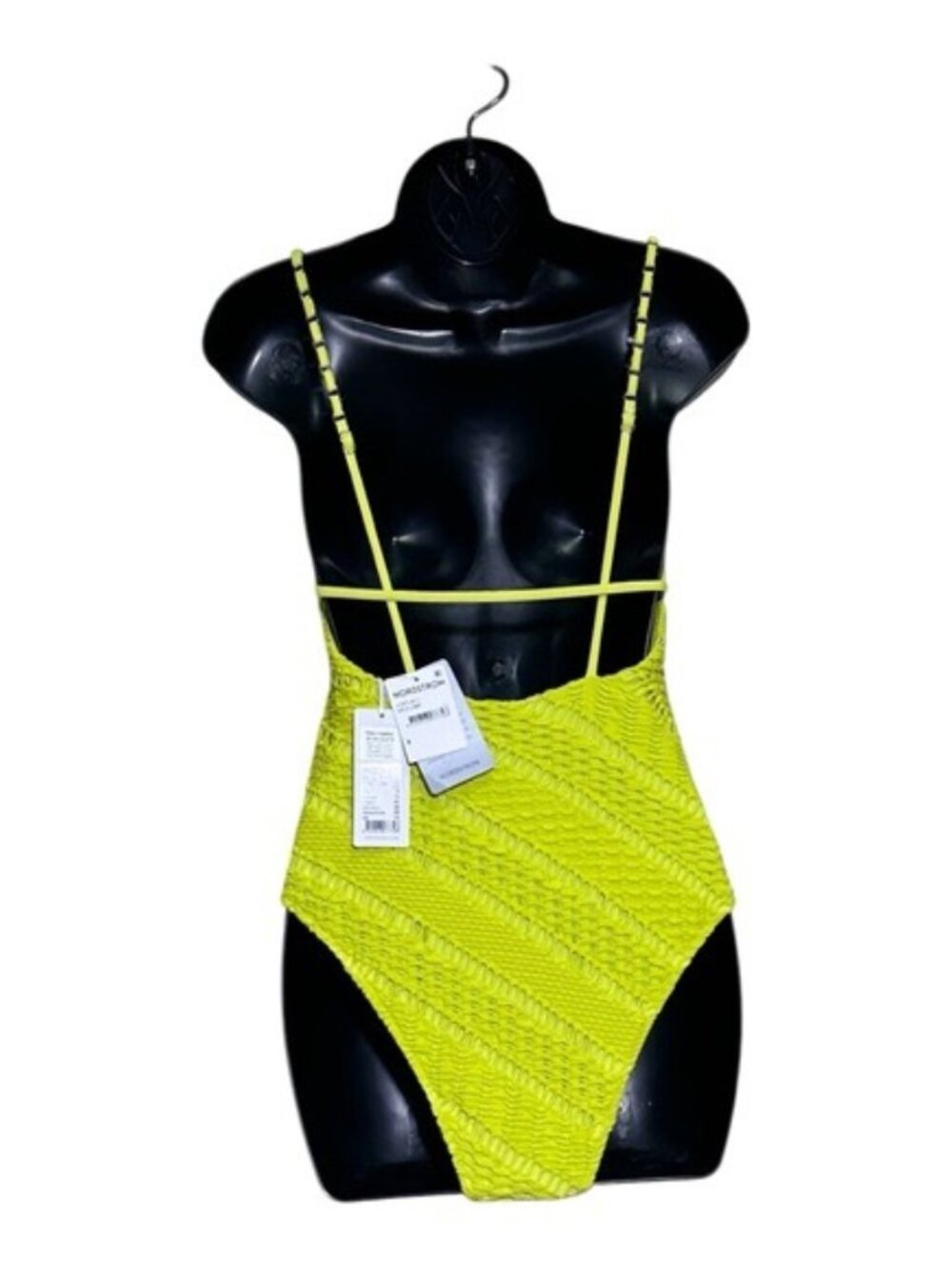 NWT SEAFOLLY Marrakesh V Neck One Piece SWIMSUIT Size US 8 Wild Lime - Picture 2 of 11